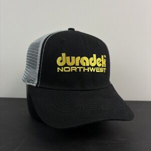 Duradek‎ Northwest Trucker Hat Black Grey Mesh Cap Workwear Snapback Adjustable